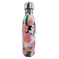 Garrafa Termica Estampada Flores Inox 500ml Floral Florido Dia A Dia Treino Caminhada Academia Traba - 2