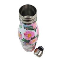 Garrafa Termica Estampada Flores Inox 500ml Floral Florido Dia A Dia Treino Caminhada Academia Traba - 3