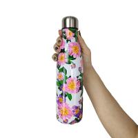 Garrafa Termica Estampada Flores Inox 500ml Floral Florido Dia A Dia Treino Caminhada Academia Traba - 7