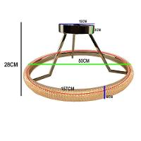 Luminaria Anel Cristal 3 Em 1 Led Lustre Pendente Arco Perfil Infinito Recepçao Sala De Jantar Quart - 6