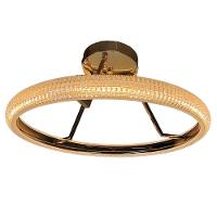 Luminaria Anel Cristal 3 Em 1 Led Lustre Pendente Arco Perfil Infinito Recepçao Sala De Jantar Quart - 7