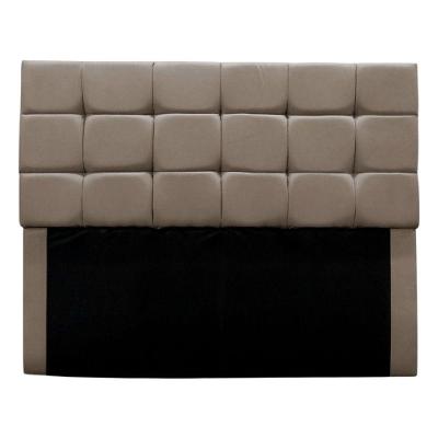 Cabeceira Cama Box Estofada Solteiro 90 Cm Bianca Suede Cor:bege Escuro