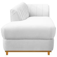 Kit Diva Recamier Vanessa 185cm Lado Esquerdo E 01 Poltrona Laura Suede Branco - 5