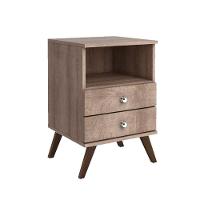 Mesa De Cabeceira Retrô 2 Gavetas - 2