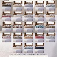 Capa Fronha De Xuxão Avulsa 1,45m X 45cm - Percal 140 Fios 100% Algodão Floral Vermelho - 2