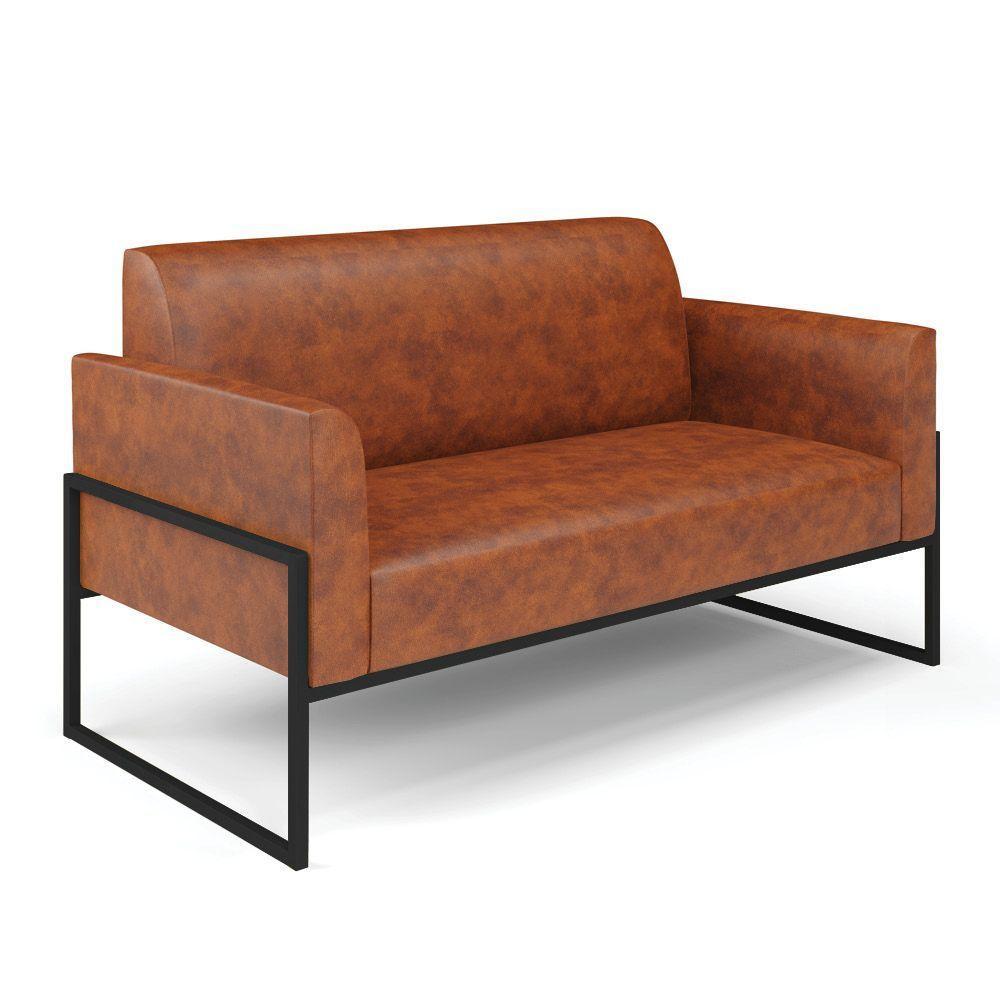 Sofá Namoradeira Com 2 Poltronas Base Industrial Alta Preto Marisa Corano Nozes D03 - D\'rossi - 7