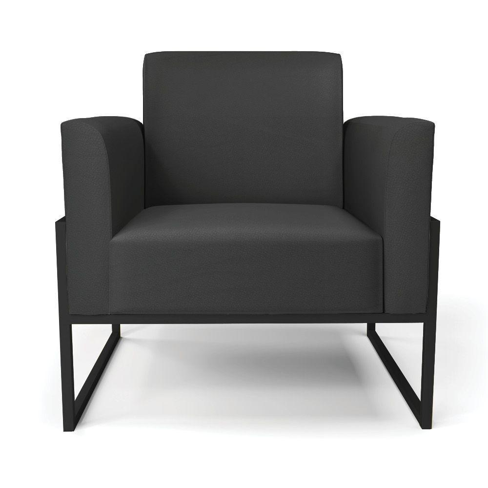 Poltrona Base Industrial Alta Preto Marisa Corino Preto D03 - D\'rossi - 5