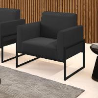 Poltrona Base Industrial Alta Preto Marisa Corino Preto D03 - D\'rossi - 6