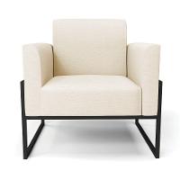 Poltrona Base Industrial Alta Preto Marisa Linho Bege A19 D03 - D\'rossi - 7