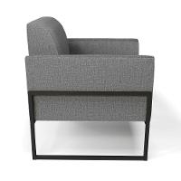 Poltrona Base Industrial Alta Preto Marisa Linho D03 - D\'rossi Cor A26 Grafite - 2