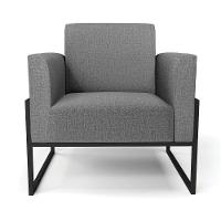 Poltrona Base Industrial Alta Preto Marisa Linho D03 - D\'rossi Cor A26 Grafite - 3