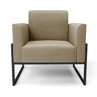 Poltrona Base Industrial Alta Preto Marisa Suede D03 - D\'rossi Cor Marrom Rato - 3