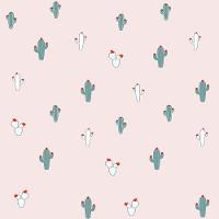 Papel De Parede Infantil De Cactos - Fofura Baby Ff4012. - 1