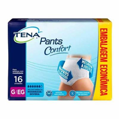 Roupa íntima Tena Pants Confort Tamanho G Com 16 Unid.