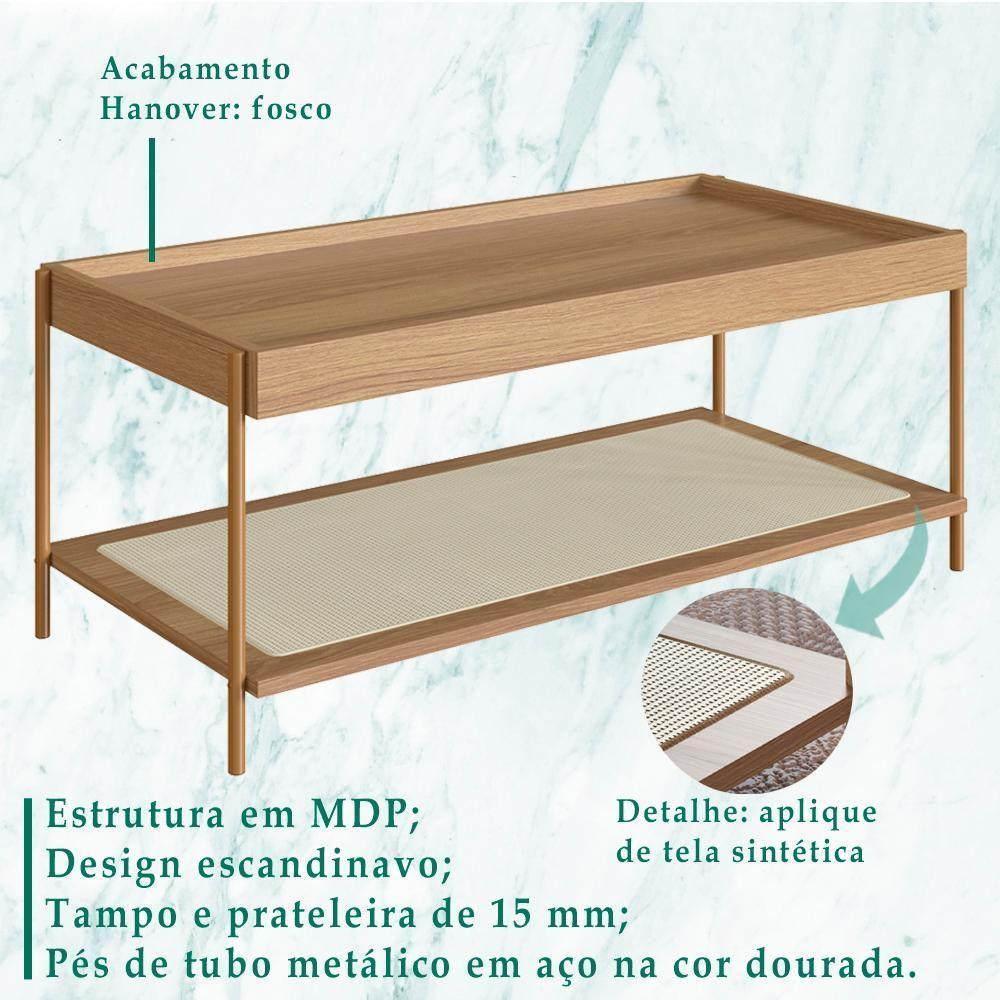 Mesa Centro 93 Cm Pes Metal Oslo 28961 Hanover Artesano Hanover - 6