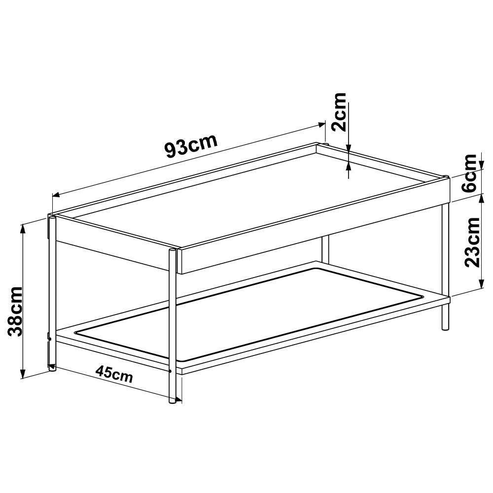 Mesa Centro 93 Cm Pes Metal Oslo 28961 Hanover Artesano Hanover - 8