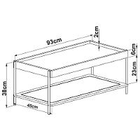 Mesa Centro 93 Cm Pes Metal Oslo 28961 Hanover Artesano Hanover - 15