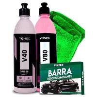 Kit Polimento V80 Selante + V40 + V-bar Vonixx + Microfibra - 1