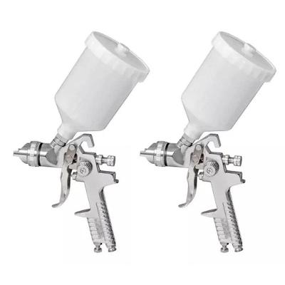 Kit Com 2 Pistola De Pintura H827p Hvlp 1,4mm 600ml Pdr