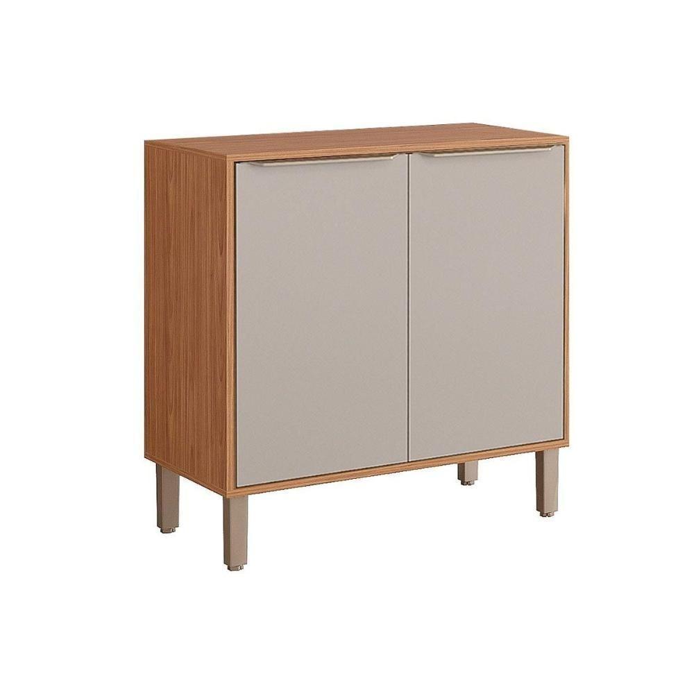 Balcão de Cozinha Modulado Divina c/2 Portas e Tampo 80 cm Freijo/Off White - MGM - 1