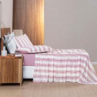 Jogo De Lençol Mimis Queen 4 Peças Malha 100% Algodão Extra Macio - Rosê - 2