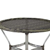 Mesa Ascoli Tampo Tramado Em Alumínio Para Cozinha, Edícula, Jardim E Piscina Capuccino - 5