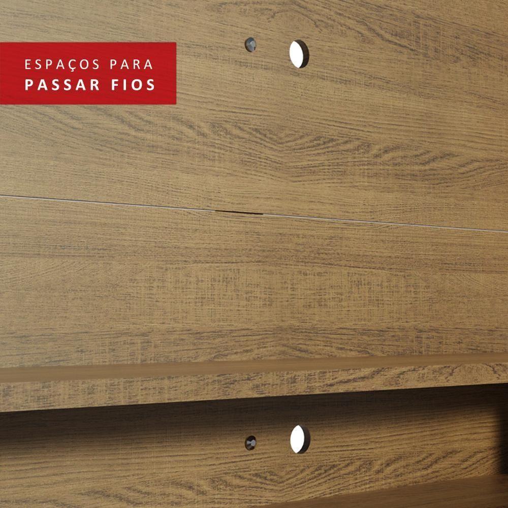 Painel Para Tv Até 60 Polegadas Madesa Alfa Com Prateleiras E Nichos - Rustic Rustic - 2