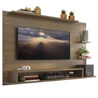 Painel Para Tv Até 60 Polegadas Madesa Alfa Com Prateleiras E Nichos - Rustic Rustic - 1