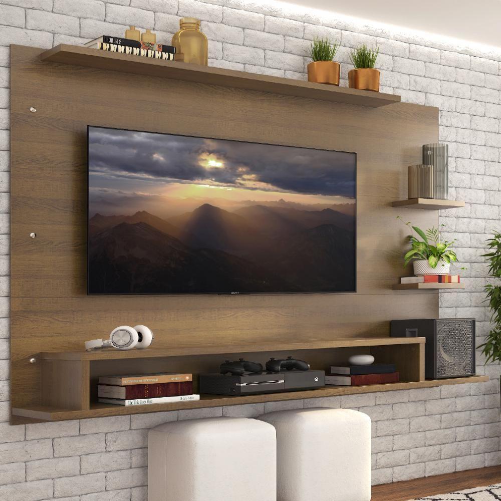 Painel Para Tv Até 60 Polegadas Madesa Alfa Com Nicho - Rustic Rustic - 1