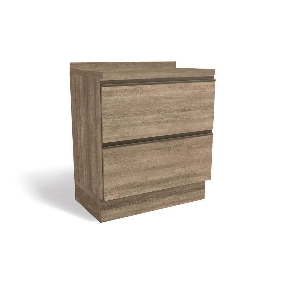 Balcão de Cozinha Modulado  Maxxi G755 2 Gavetas c/ Tampo Nogal - Kappesberg - 1