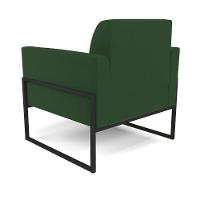 Kit 2 Poltronas Base Industrial Alta Preto Marisa Veludo D03 - D\'rossi Cor Verde - 7