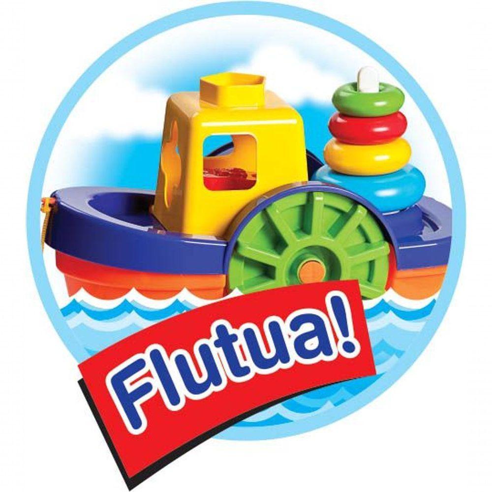 Kit De Brinquedos Educativos Barco + Cubinhos 5 Em 1 - 4