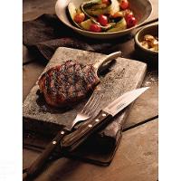 Jogo De Talheres Jumbo Para Churrasco Tramontina Em Aço Inox Com Cabo Castanho Polywood 4 Peças Tramontina - 2
