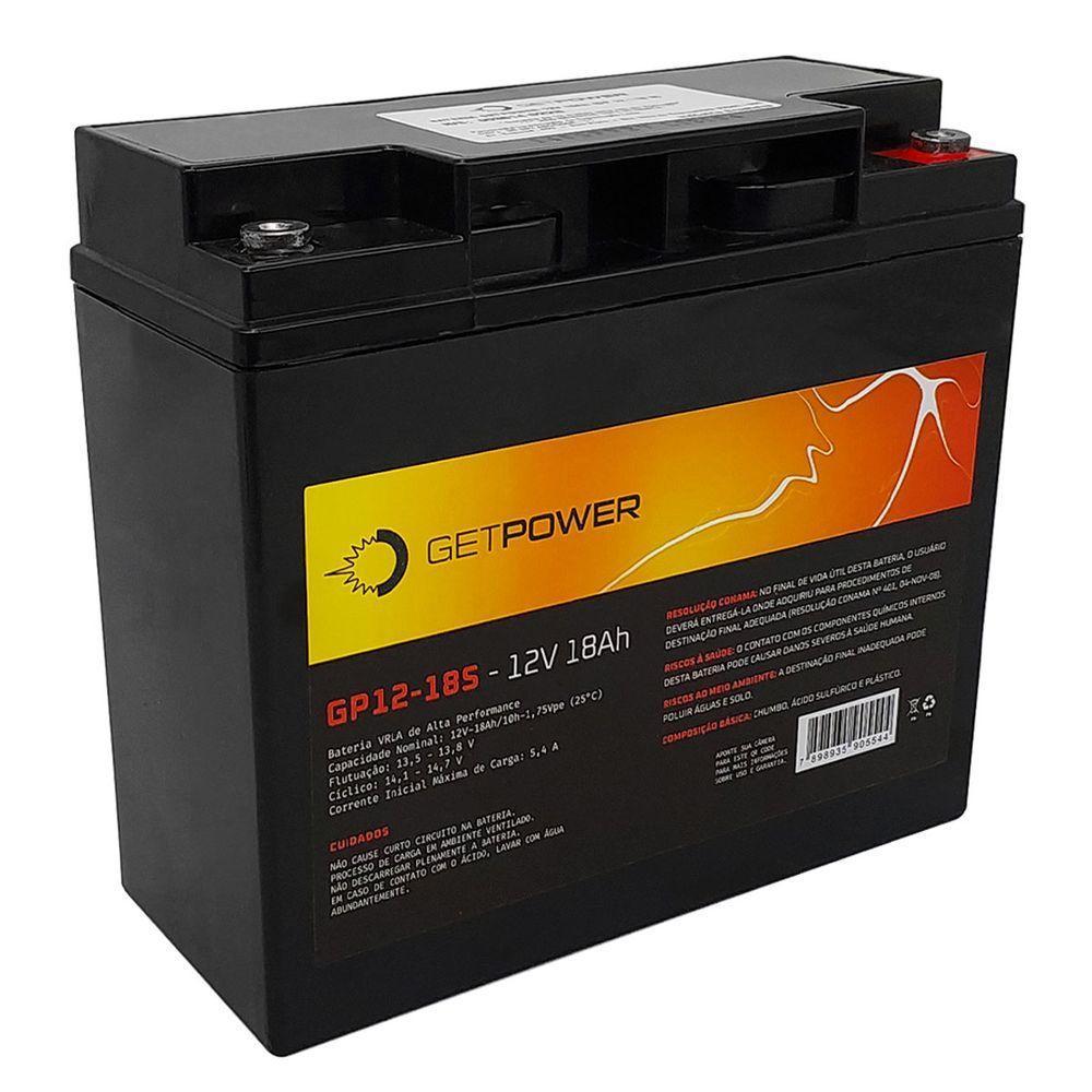 Bateria P- Nobreak Getpower 12v 18ah - Gp12-18s - 1