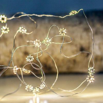 Cordão Luminoso Taschibra Luzes Estreladas A Pilha Luz Quente 3000k