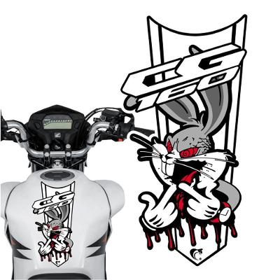 Adesivo Faixa Gravata Sem Resina Moto Cg 150/160 Pernalonga Branco Cor Cg 160