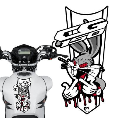 Adesivo Faixa Gravata Sem Resina Moto Cg 150/160 Pernalonga Branco Cor Cg 150