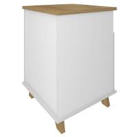 Gaveteiro Para Escritório 2 Gavetas 1 Nicho May A06 Olmo/branco - Mpozenato - 3