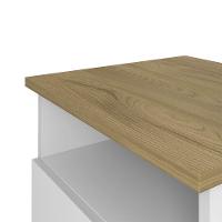 Gaveteiro Para Escritório 2 Gavetas 1 Nicho May A06 Olmo/branco - Mpozenato - 7