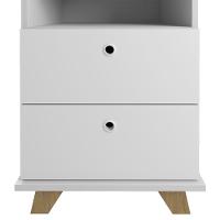 Gaveteiro Para Escritório 2 Gavetas 1 Nicho May A06 Olmo/branco - Mpozenato - 10