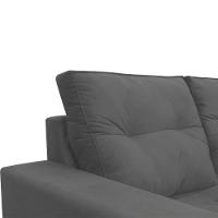 Sofá 2 Lugares Onix 1,80m Para Sala Confortavel Sued Herrero Cor:cinza - 5