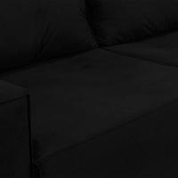 Sofá 2 Lugares Onix 1,80m Para Sala Confortavel Sued Herrero Cor:preto - 6