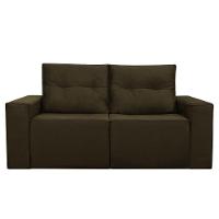 Sofá 2 Lugares Onix 1,80m Para Sala Confortavel Sued Herrero Cor:marrom Escuro - 5