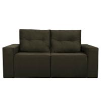 Sofá 2 Lugares Onix 1,80m Para Sala Confortavel Sued Herrero Cor:marrom - 2
