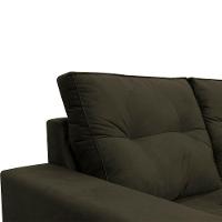 Sofá 2 Lugares Onix 1,80m Para Sala Confortavel Sued Herrero Cor:marrom - 5