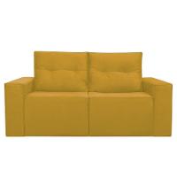Sofá 2 Lugares Onix 1,80m Para Sala Confortavel Sued Herrero Cor:amarelo - 3
