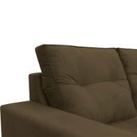 Sofá 2 Lugares Onix 1,80m Para Sala Confortavel Sued Herrero Cor:marrom Claro - 5