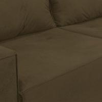 Sofá 2 Lugares Onix 1,80m Para Sala Confortavel Sued Herrero Cor:marrom Claro - 6