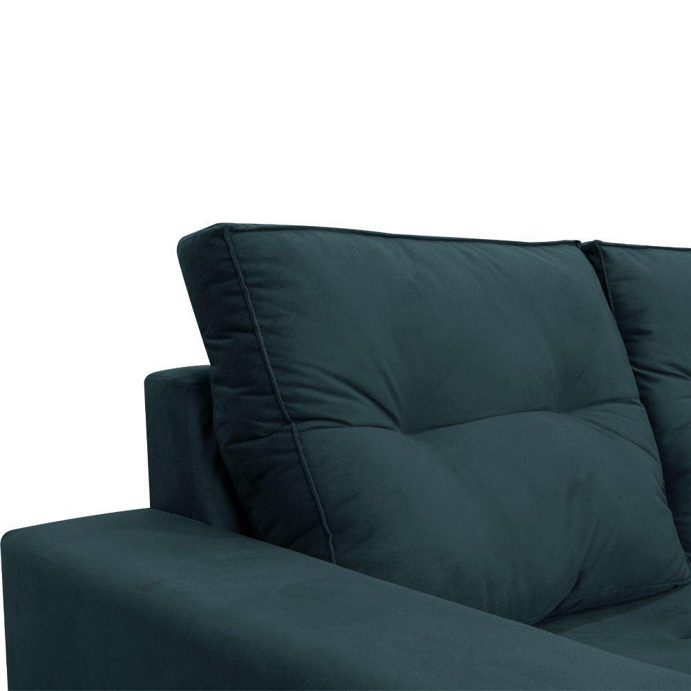 Sofá 2 Lugares Onix 1,80m Para Sala Confortavel Sued Herrero Cor:azul Marinho - 7