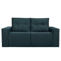 Sofá 2 Lugares Onix 1,80m Para Sala Confortavel Sued Herrero Cor:azul Marinho - 5